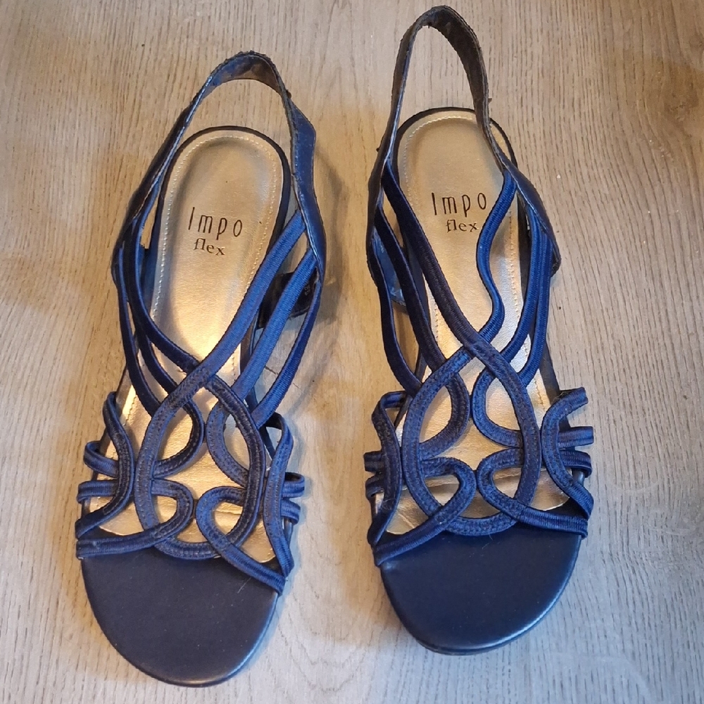 Impo Navy Strappy Sandals